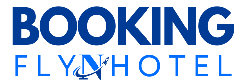 booking flynhotel white logo