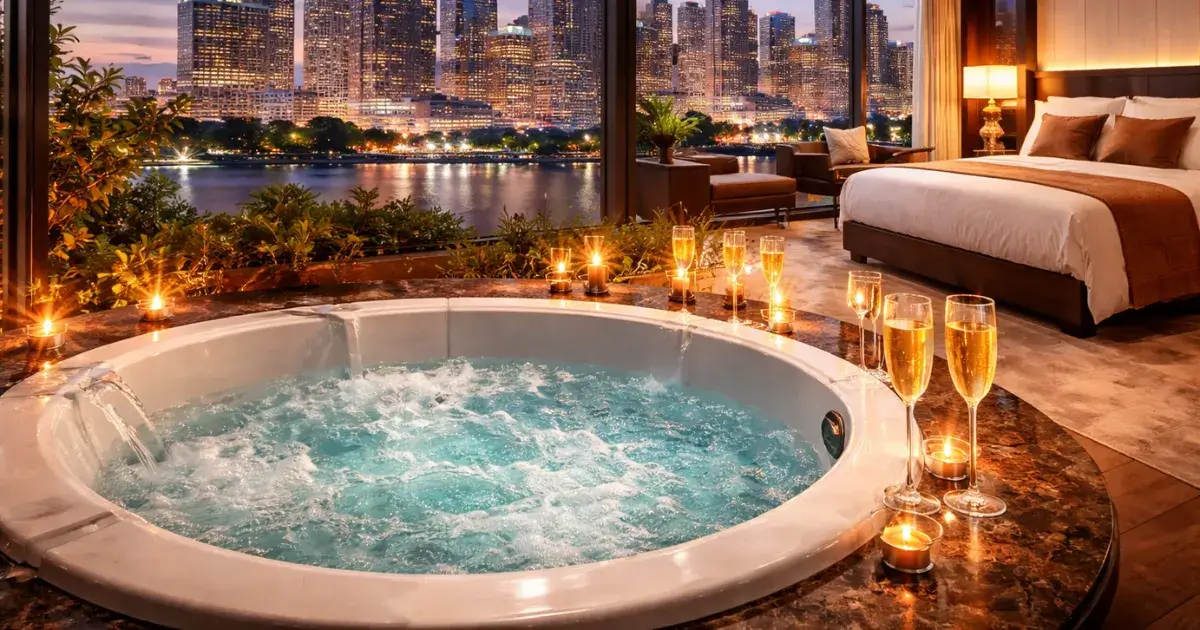 Hot Tub Hotel Rooms in Houston – Best Romantic Stays 2026